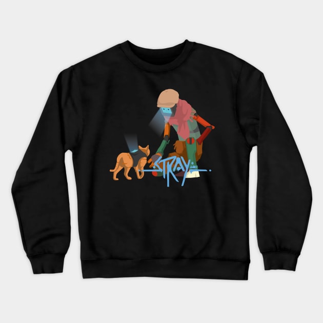 Stray Cat Crewneck Sweatshirt by Rendigart